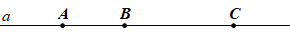 Trên đường thẳng \(a\) lấy ba điểm \(A,\,\,B,\,\,C.\) Hỏi có mấy đoạn thẳng tất cả? Kể tên các đoạn thẳng đó. (ảnh 1)
