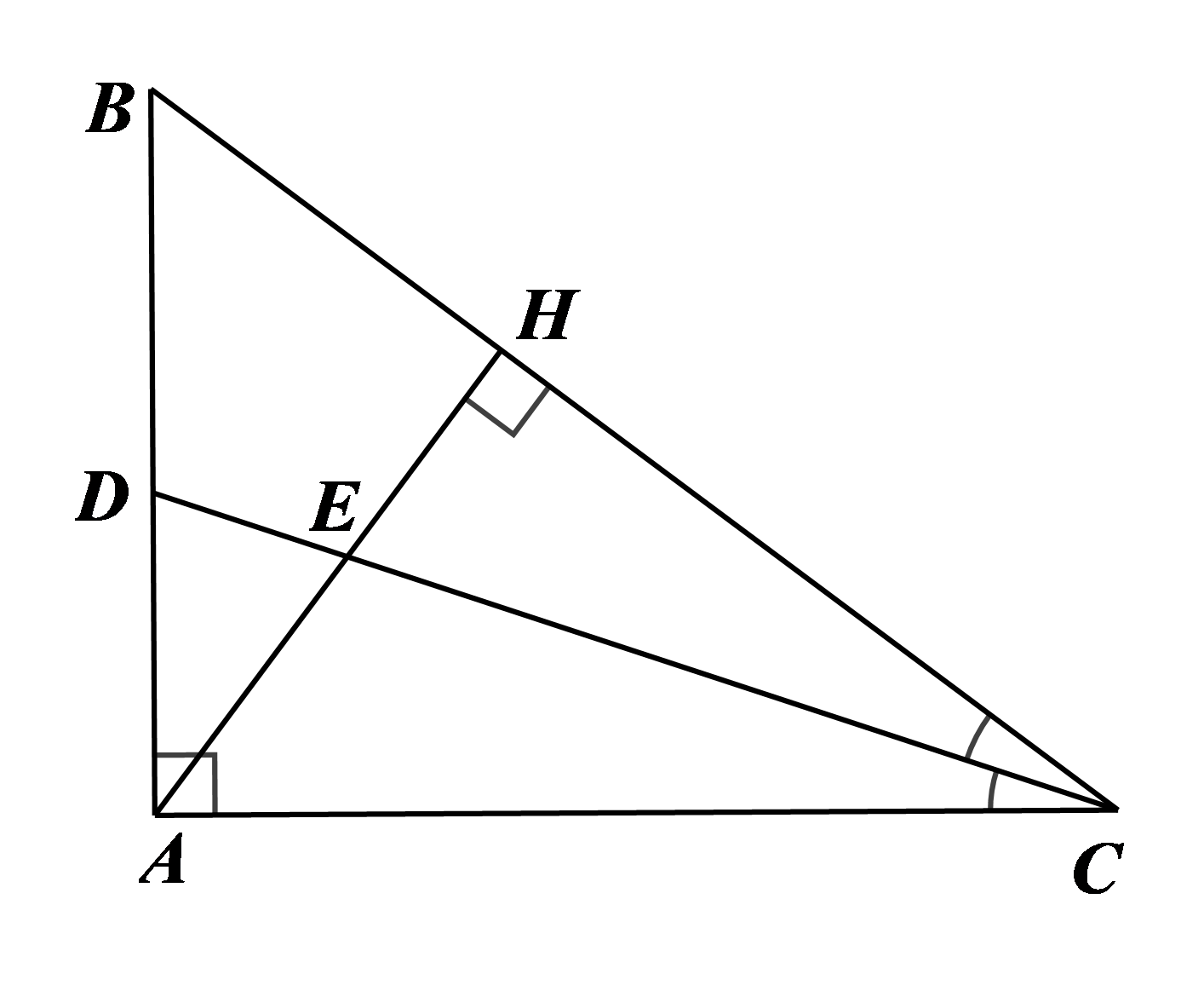 Cho tam giác \(ABC\) vuông t (ảnh 1)