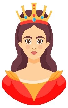 II. Look, read and put a tick (√) or a cross (X).  This is a queen. (ảnh 1)