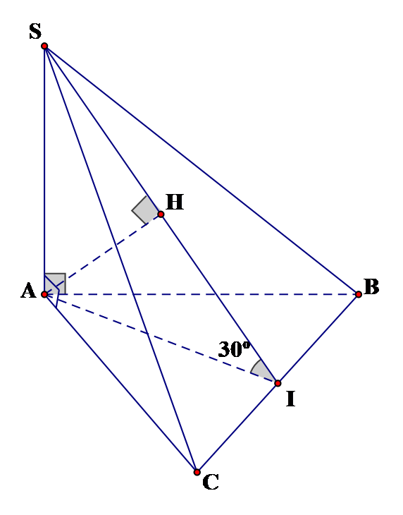 Cho h&igrave;nh ch&oacute;p \[S.ABC\] c&oacute; đ&aacute;y \[ABC\ (ảnh 1)