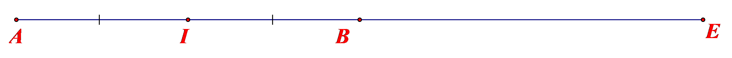 Cho đoạn thẳng \[AB\] dài (ảnh 1)