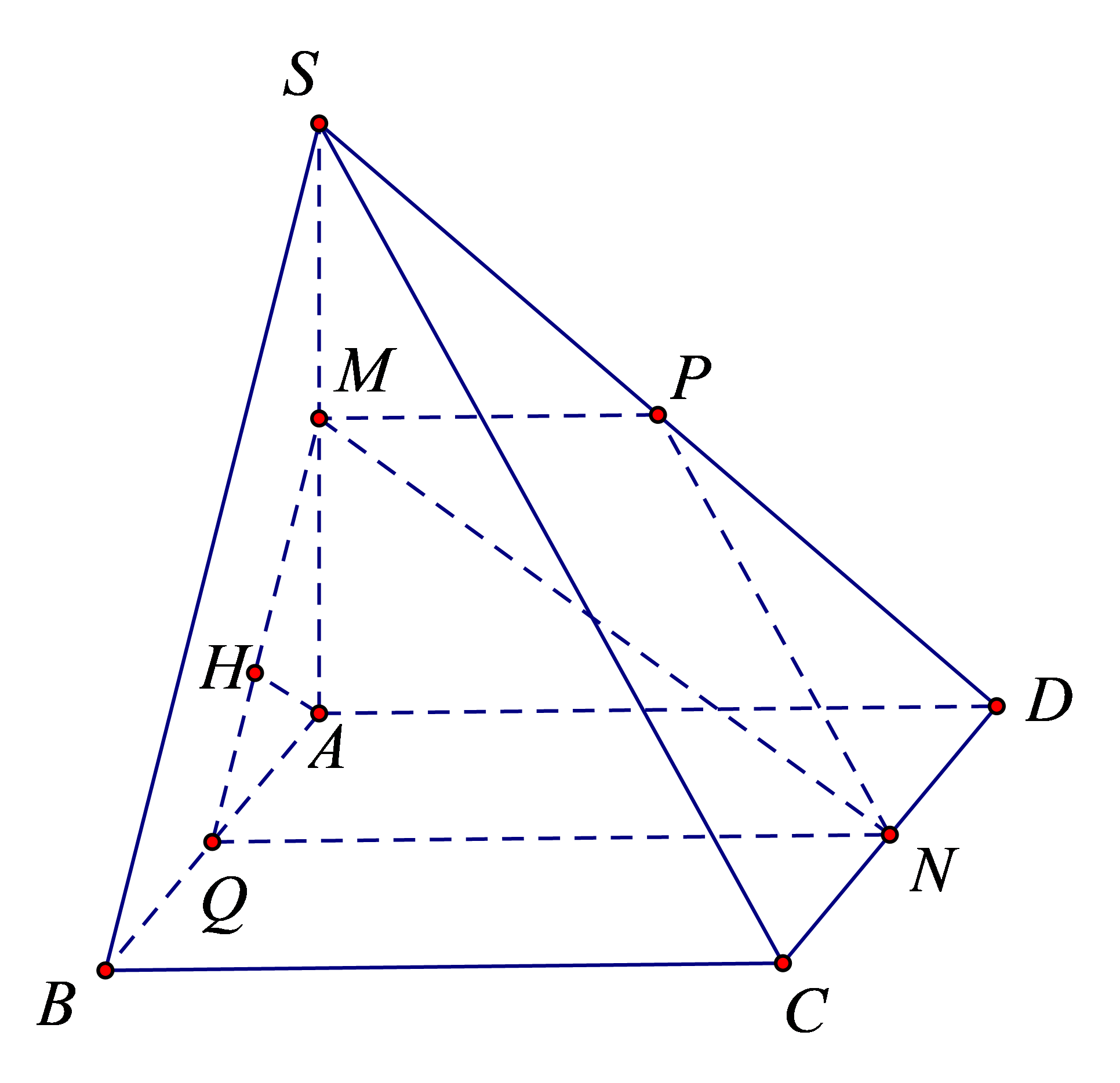 Cho hình chóp \(S.ABCD\) có đáy là hình vuông cạnh bằ (ảnh 1)