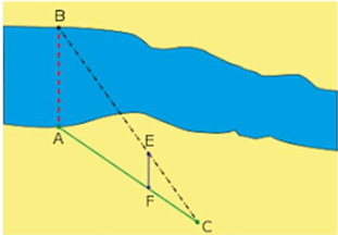 Để đo khoảng cách giữa hai vị trí \[B (ảnh 1)