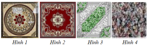 Hình trang trí gạch đá hoa nào dưới đây không có tính đối xứng? (ảnh 1)