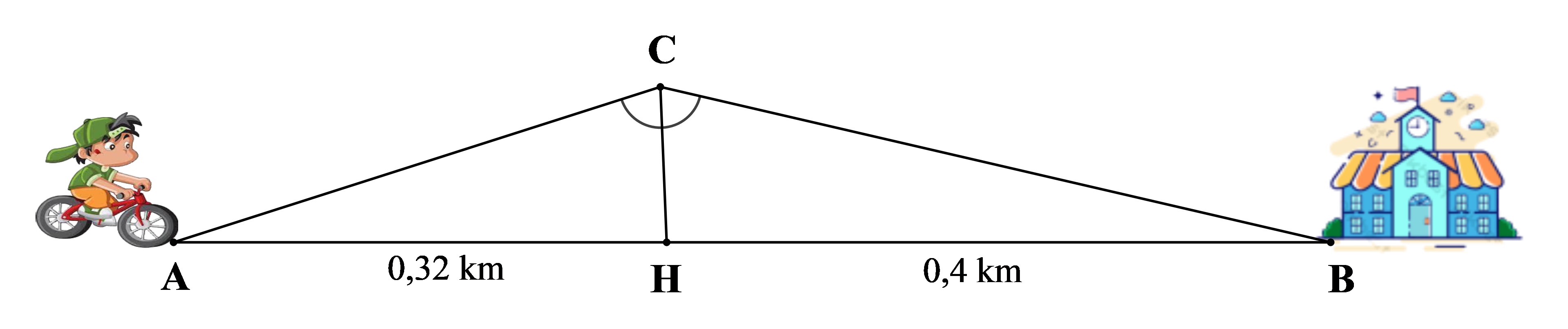 Lúc 6 giờ sáng, bạn Hải đi xe đạp t (ảnh 1)