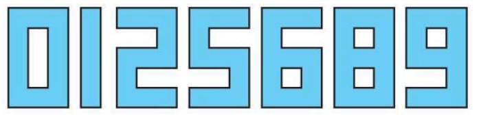 Cho các tấm thẻ số dưới đây. a) Tấm thẻ ghi số 2 có tính đối xứng tâm. (ảnh 1)