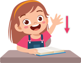 II. Look and circle. 1. Hands up. Hands down. (ảnh 1)