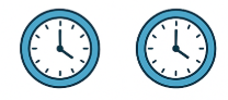Exercise 3. Circle the best options. 1. How many clocks can you see? - I can see ______ clocks. A. one B. two C. ten (ảnh 1)