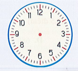 Vẽ thêm kim giờ và kim phút để đồng hồ chỉ giờ phù hợp: (1 điểm)  	Huy thức dậy lúc 6 giờ 15 phút.	  (ảnh 1)