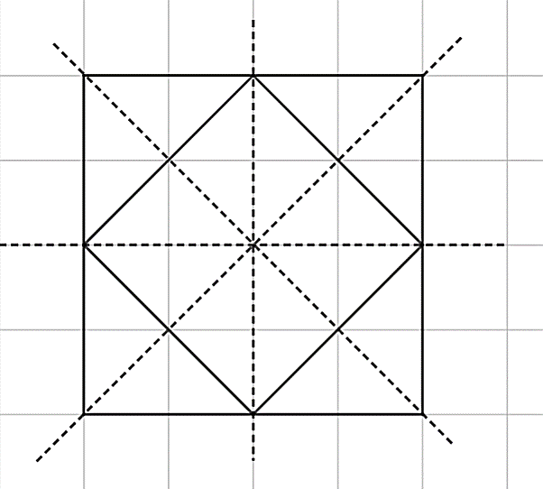 Hình vẽ dưới đây có bao nhiêu trục đối xứng? (ảnh 2)