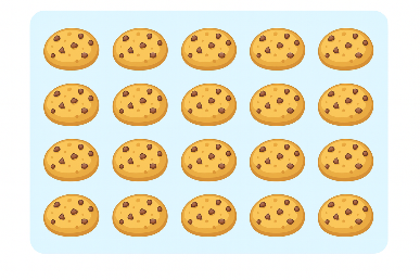 C. WRITING  I. Look and complete.     	  4. There are t _ _ _ _ _ cookies.    (ảnh 1)