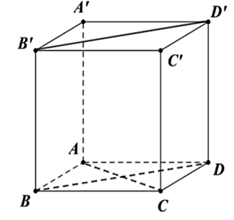 Cho hình lập phương \(ABCD.A'B'C'D'\) (như hình vẽ dưới).   Đường thẳng \(AC\) vuông góc với mặt phẳng nào sau đây? (ảnh 2)