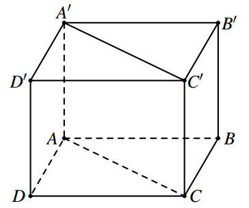 Cho h&igrave;nh hộp \[ABCD.A'B'C'D'\].  (ảnh 1)