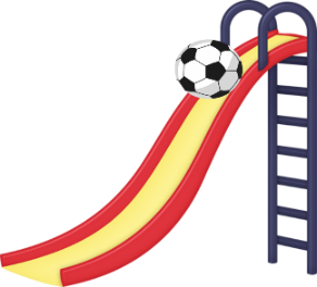 Task 3. Read and circle. Where’s the ball? A. It’s under the slide. B. It’s on the slide. (ảnh 1)