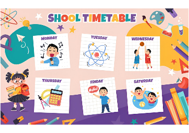 A: When do you have English?  B: I have English on ______.  (ảnh 1)