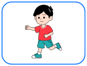 Look, read and circle. There is one example. I can run. I can sing. (ảnh 1)