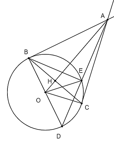 a) Chứng minh rằng \(OA \bot BC\) tại \(H\). (ảnh 1)