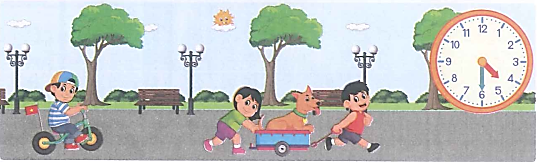 Phong, Mai và Bình đi chơi trong công viên lúc mấy giờ? (0,5 điểm)   A. 4 giờ 30 phút	B. 16 giờ rưỡi	C. 4 giờ 6 phút	D. Cả A và B đều đúng. (ảnh 1)