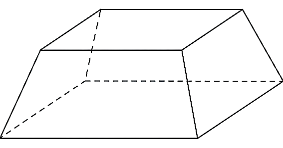 Một khối gỗ c&oacute; dạng h&igrave;nh ch&oacute;p cụt tứ gi&aacute;c đều c (ảnh 1)