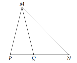 Các đoạn thẳng có chung mút M trong hình vẽ sau là  (ảnh 1)