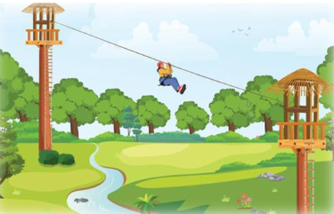 Trong một khu du lịch, người ta cho du khác (ảnh 1)