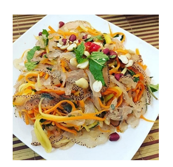 Chọn từ đúng   A. lộm xứa B. nợm sứa C. nộm sứa (ảnh 1)