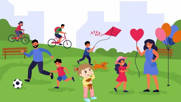 A group of kids running and playing in a park

AI-generated content may be incorrect.