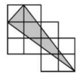 Cho hình vẽ sau: Biết có tất cả 11 hình vuông nhỏ, mỗi hình vuông nhỏ có diện tích là (ảnh 1)