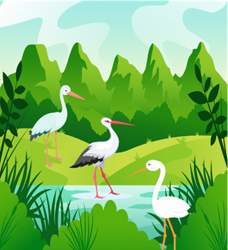 A group of birds standing in a pond

AI-generated content may be incorrect.