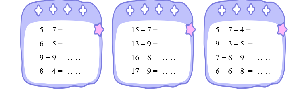 Tính nhẩm các phép tính (ảnh 1)