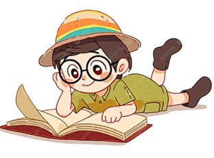 A cartoon of a child lying on a book
AI-generated content may be incorrect.