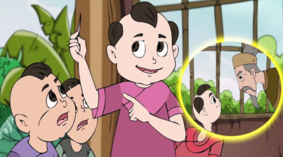 Cartoon of a child pointing at something

AI-generated content may be incorrect.