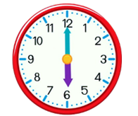 Đồng hồ bên chỉ mấy giờ? A. 12 giờ B. 6 giờ 12 phút (ảnh 1)