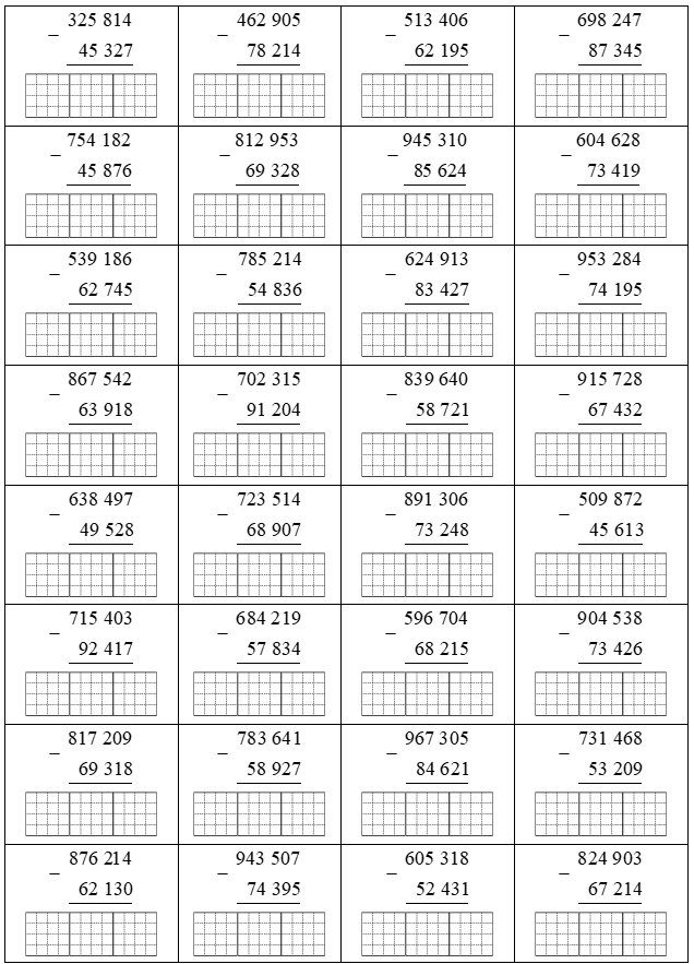 Đặt tính rồi tính 325814 - 45327 = (ảnh 1)