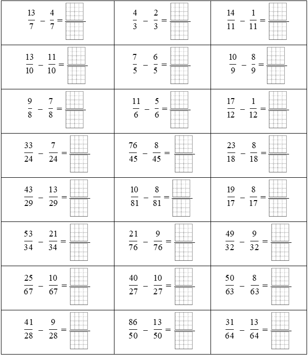 Phép trừ phân số 13/7 - 4/7 = (ảnh 1)