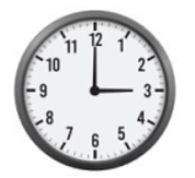 Góc tạo bởi hai kim đồng hồ khi đồng hồ chỉ 3 giờ có số đo là: A. 180° B. 45° C. 60° D. 90° (ảnh 1)