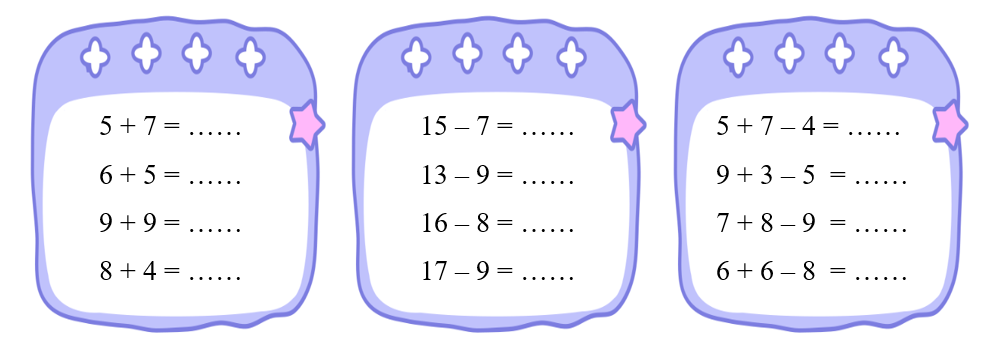 Toán lớp 2 Cánh diều Em ôn lại những gì đã học có đáp án Tính nhẩm: (ảnh 1)