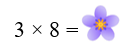 a) Số bị che bởi bông hoa là: (ảnh 1)