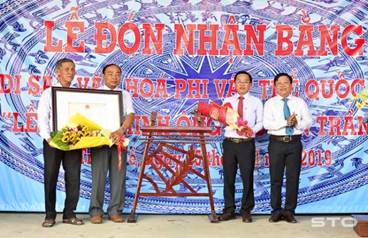 Lễ đón nhận Bằng di sản văn hóa phi vật thể quốc gia cho Lễ hội nghinh Ông