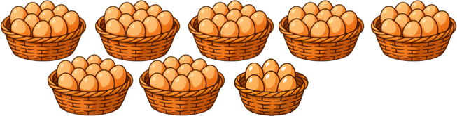 c) Hình vẽ bên có .?. quả trứng. (ảnh 1)