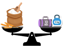 Bao gạo cân nặng: (ảnh 1)