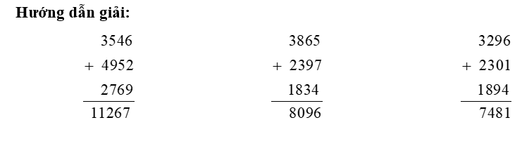 Đặt tính rồi tính: (ảnh 1)