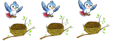 Số con chim …… số ổ chim.
 (ảnh 1)