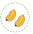 Hình có hai quả chuối là: (ảnh 1)