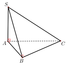 Cho hình chóp S.ABC có SA vuông góc (ABC); tam giác ABC vuông cân tại B, AB = a và SA = a căn bậc hai 3 (tham khảo hình vẽ bên). Tính số đo theo đơn vị độ của góc nhị diện [A,BC,S]. (ảnh 1)