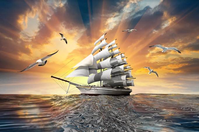 20+ Bức Tranh Thuận Buồm Xu&ocirc;i Gi&oacute; Nghệ Thuật Đẹp Nhất - Viet Canvas