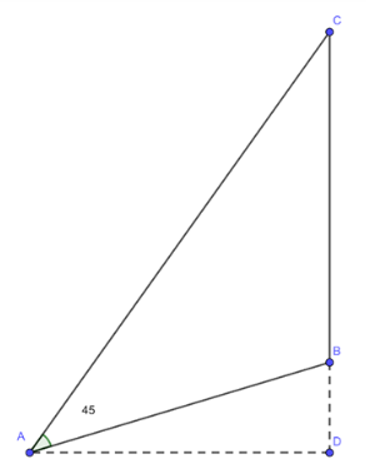 Trên sườn đồi, với độ dốc 16%  (Độ dốc của sườn đồi được tính bằng tan của góc nhọn tạo bởi sườn đồi (ảnh 1)