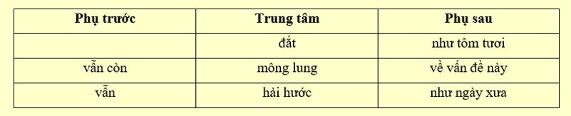Chọn một cụm từ mà cấu tạo của nó KHÔNG cùng nhóm với các cụm từ còn lại. (ảnh 1)