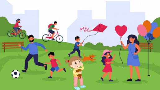 A group of kids running and playing in a park

AI-generated content may be incorrect.