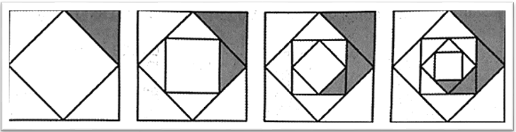 Các cạnh của hình vuông ban đầu có chiều dài 16 cm. Một hình vuông mới được hình thành bằng cách nối các điểm giữa của các cạnh của hình vuông ban đầu (ảnh 1)
